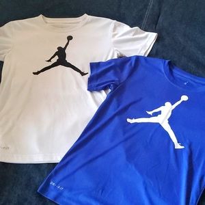 Nike Bundle dri-fit Jordan jump man tees youth Medium